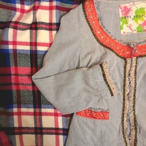 Free People Fringe Cardigan